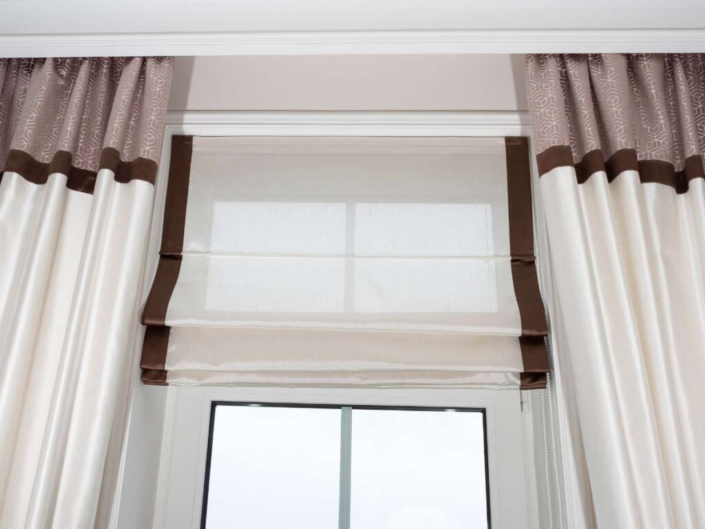 roman shades for living room