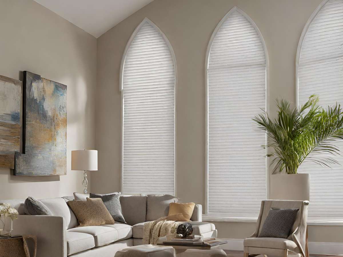 arched window shades
